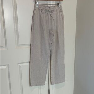 NWT JCrew Tan Seersucker Linen Pants